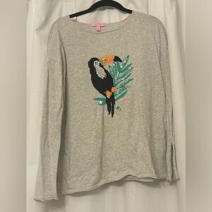 EUC Lilly Pulitzer Roselle Toucan Sequin Sweater